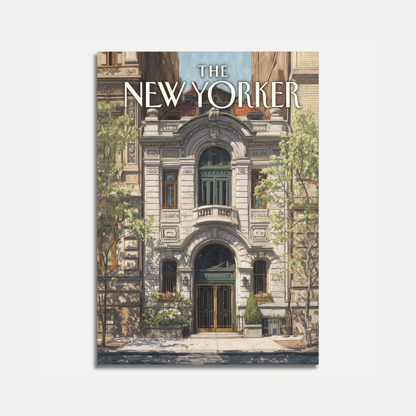 New Yorker Architectural Charm Poster