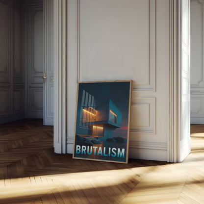 Moderne Brutalistisk Arkitektur Plakat