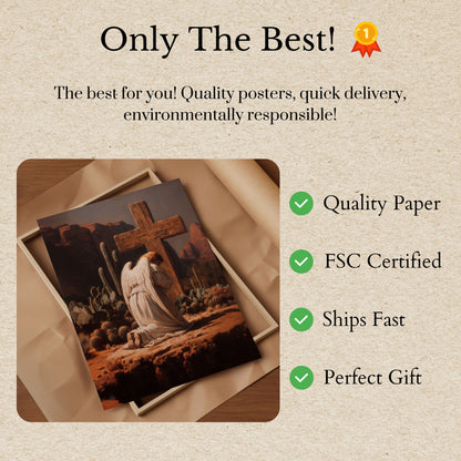 Desert Angel Prayer Poster