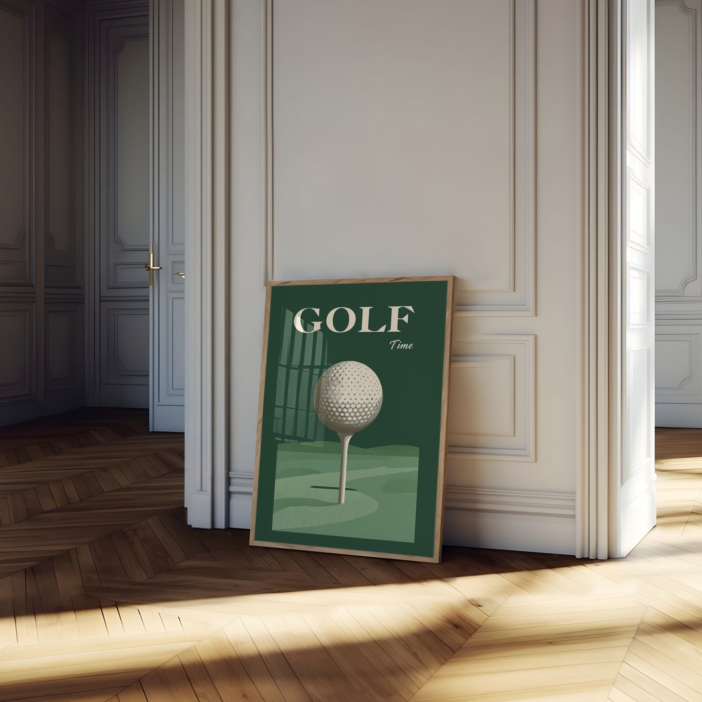 Affiche Vintage Temps de Golf