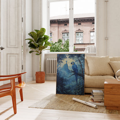 Rio's Blue Parrot Vista Poster