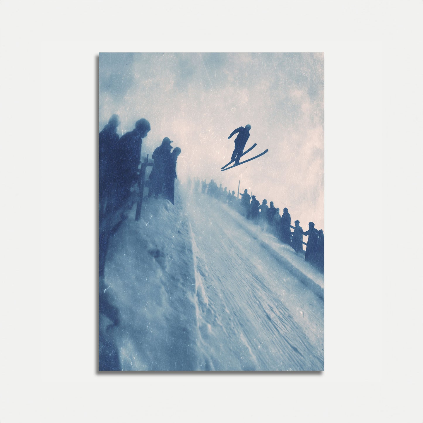 Ski Jump Silhouette Poster