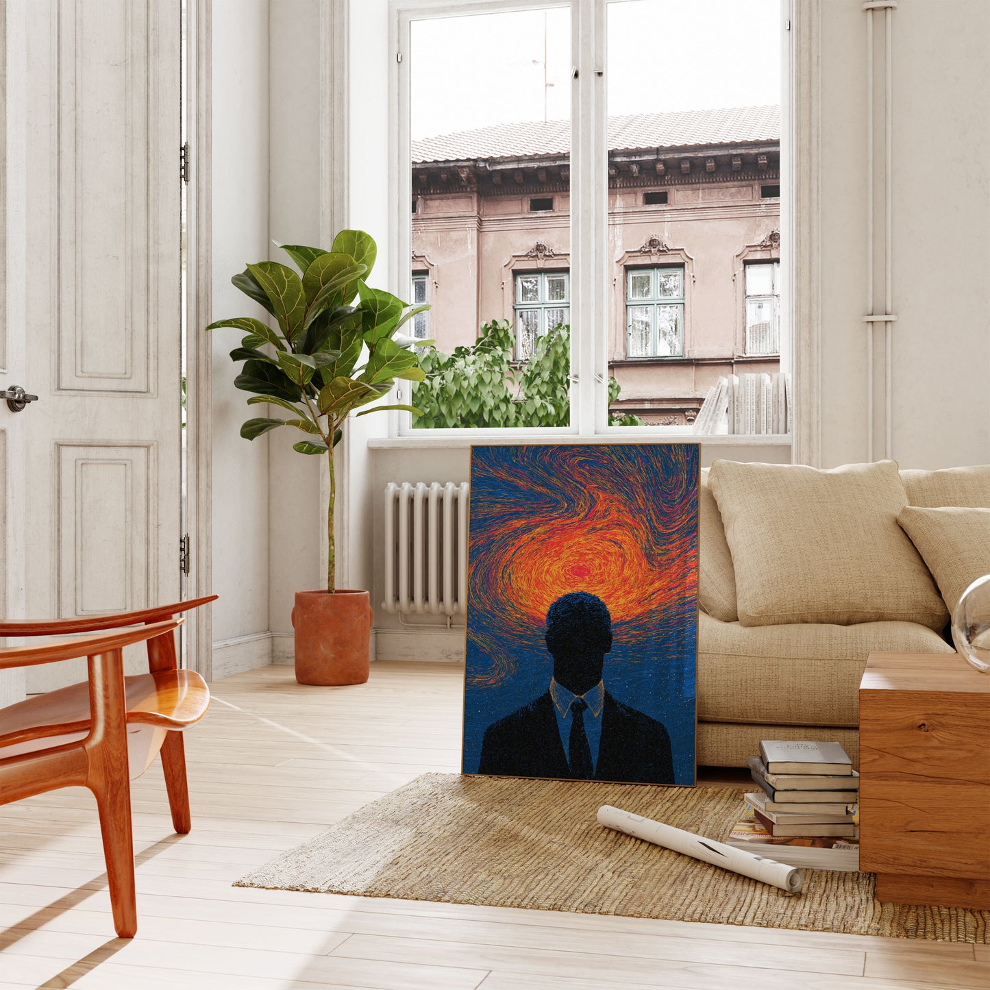Mind on Fire Abstract Plakat