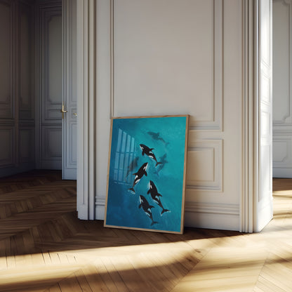 Orca Pod Ocean Journey Poster