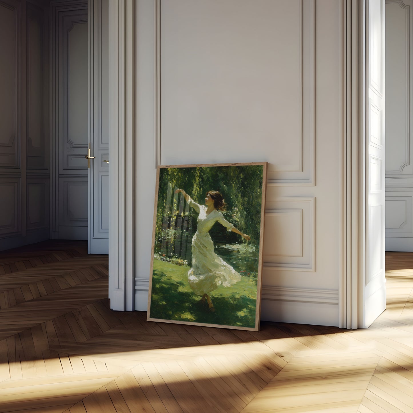 Tanzen in Weidenschatten Poster