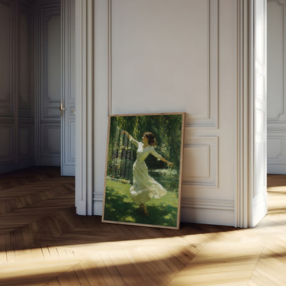 Tanzen in Weidenschatten Poster