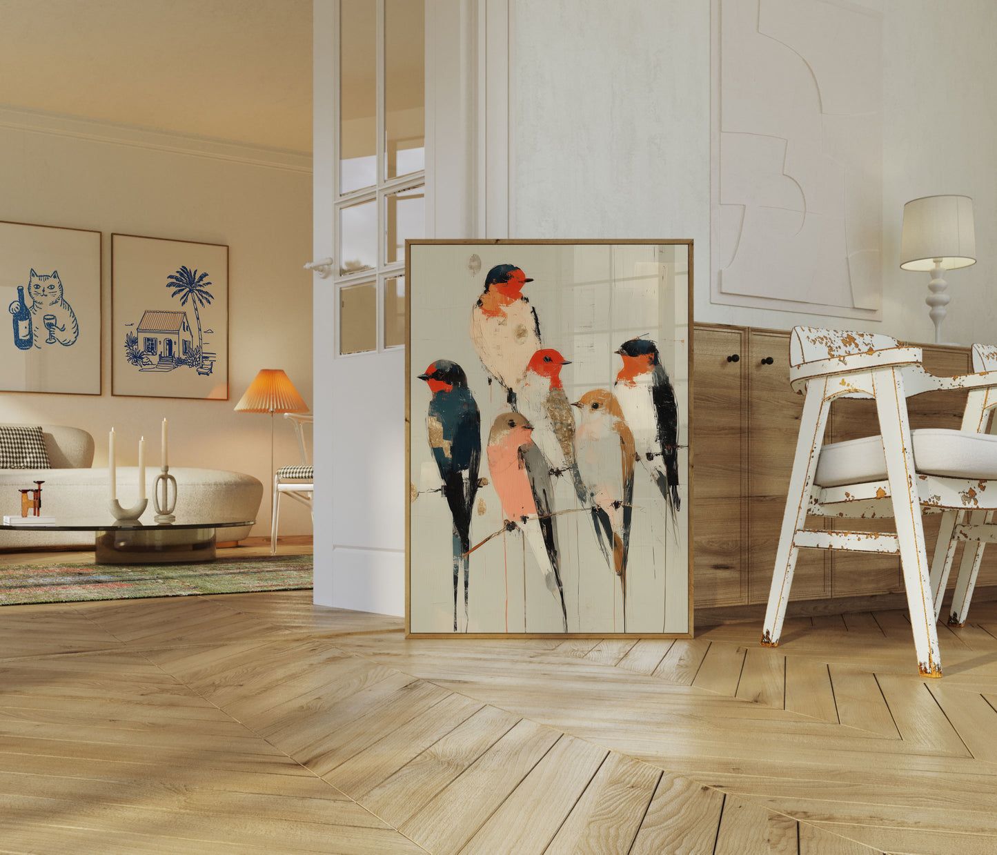 Levende Fugl Kollektiv Plakat