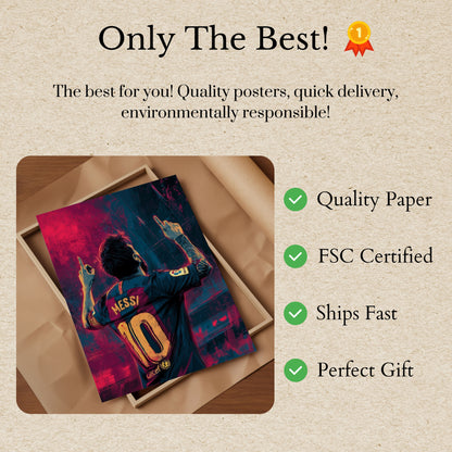 Messi Barcelona Legende Poster