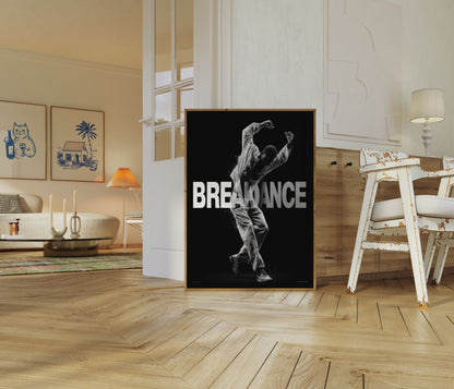 Breakdance Motion Dynamic Poster