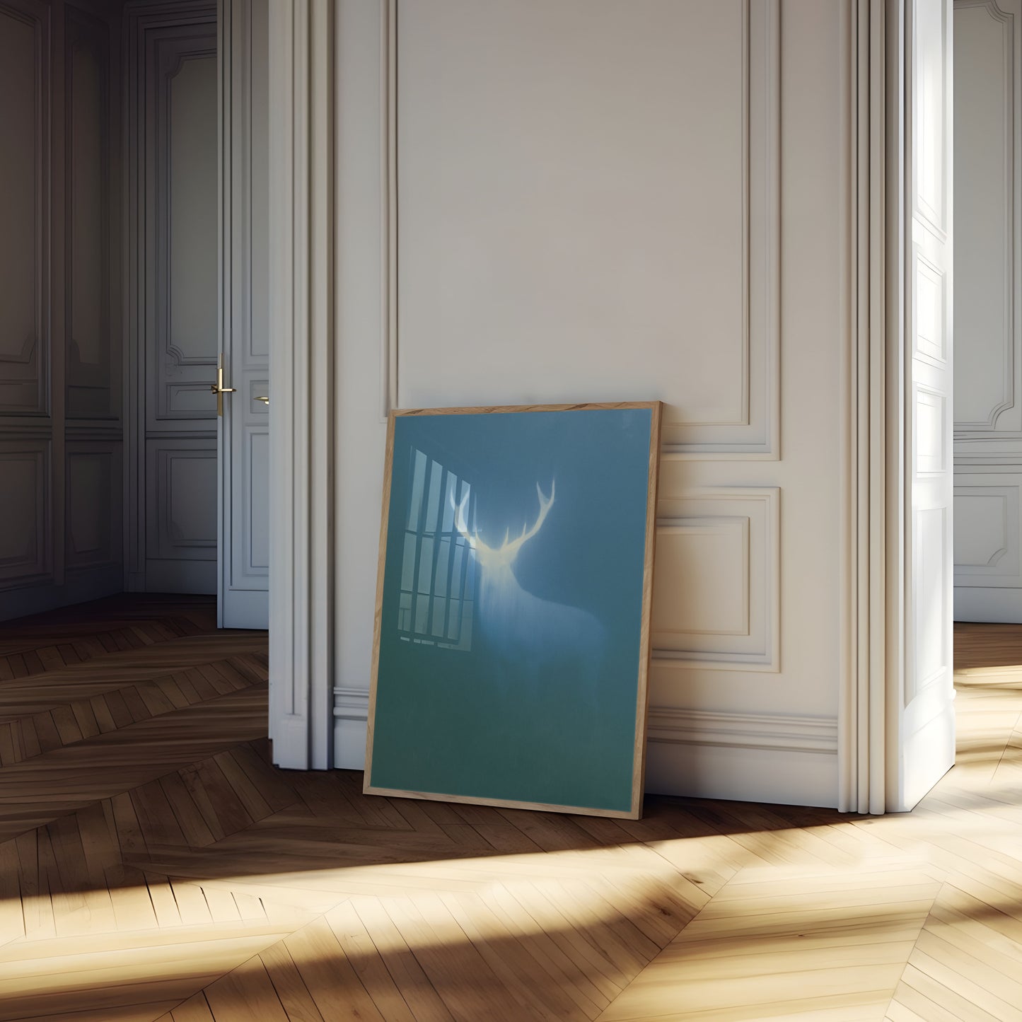 Glowing Deer Spirit Poster