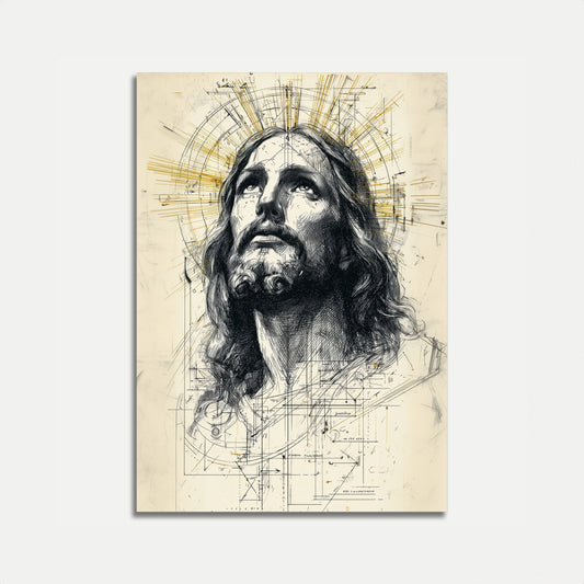 Göttliches Geometrisches Jesus-Poster