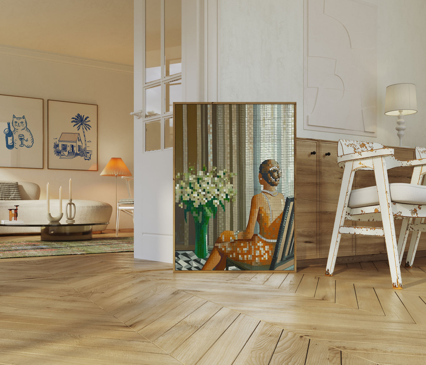 Mosaic Moments Vintage Elegance Poster