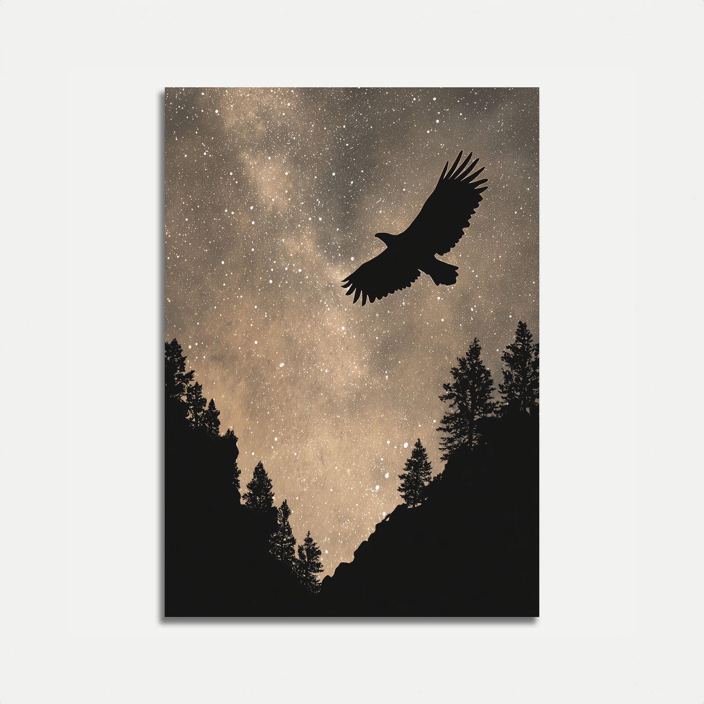 Stjernenat Ørneflyvning Plakat