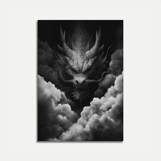 Mystical Cloud Dragon Poster