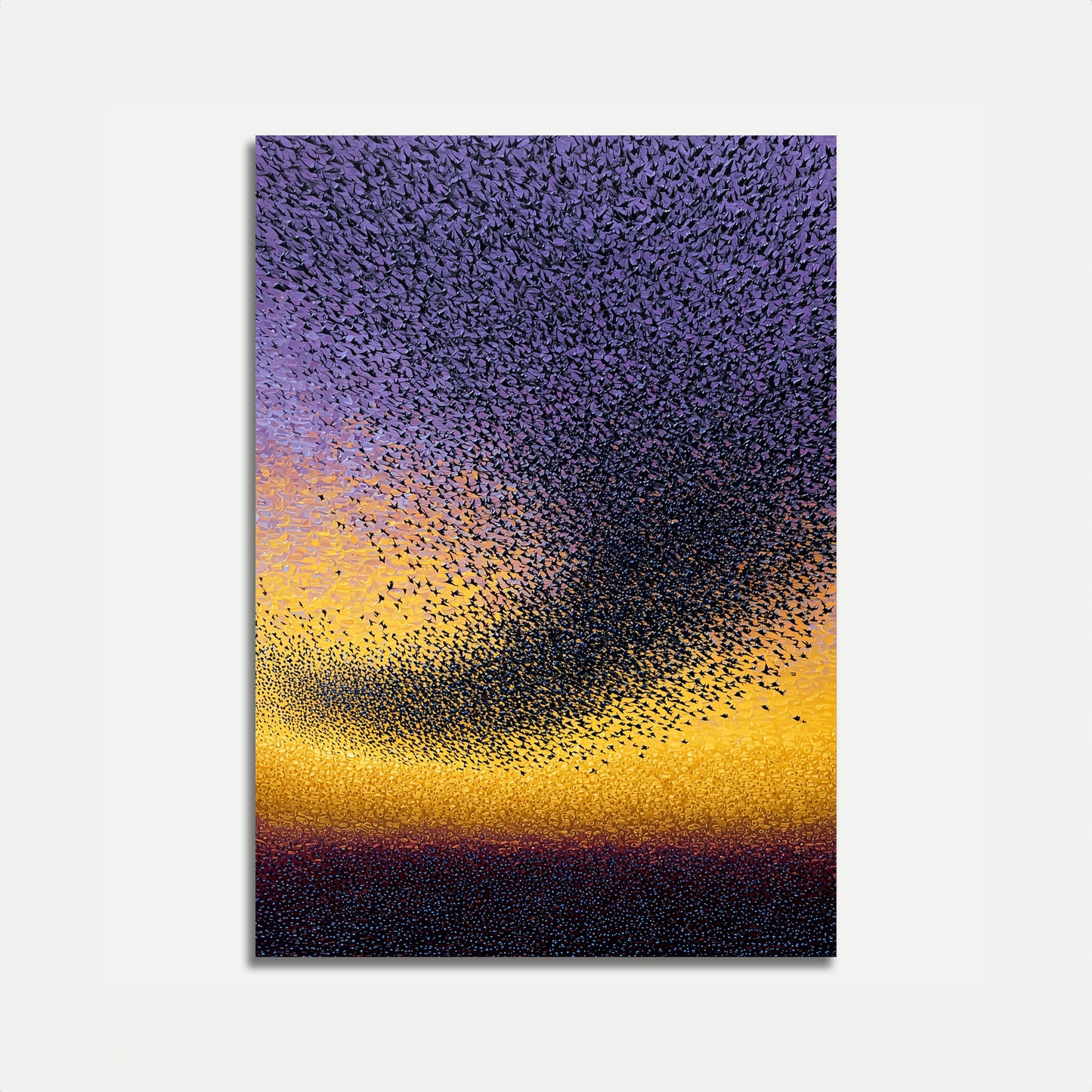 Starling Murmuration Sunset Poster