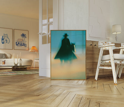 Poster Misterioso del Cowboy nel Deserto