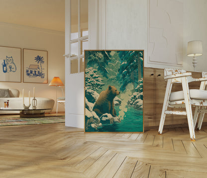 Beer bij de Bosbeek Poster