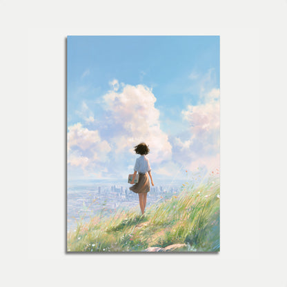 Póster Horizonte de la ciudad de ensueño