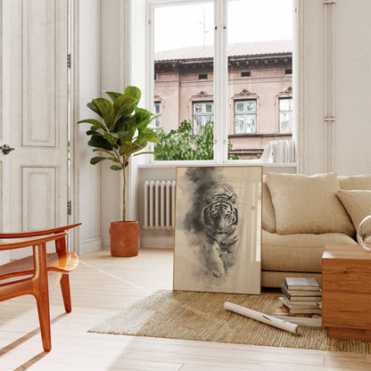 Mystic Tiger Watercolor Poster