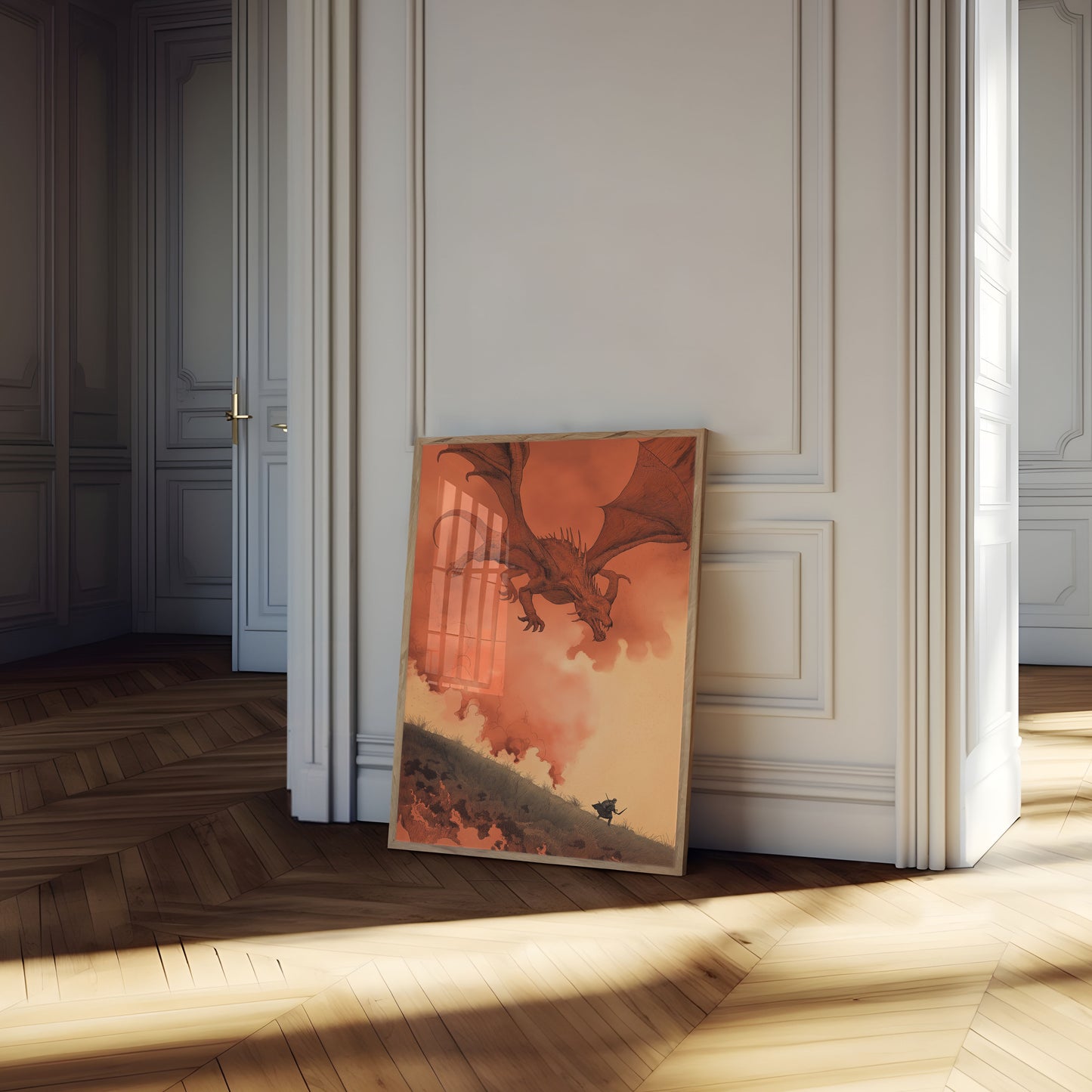 Póster de El ardiente descenso del dragón