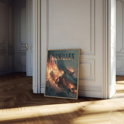 Achilles Battle Fire Poster