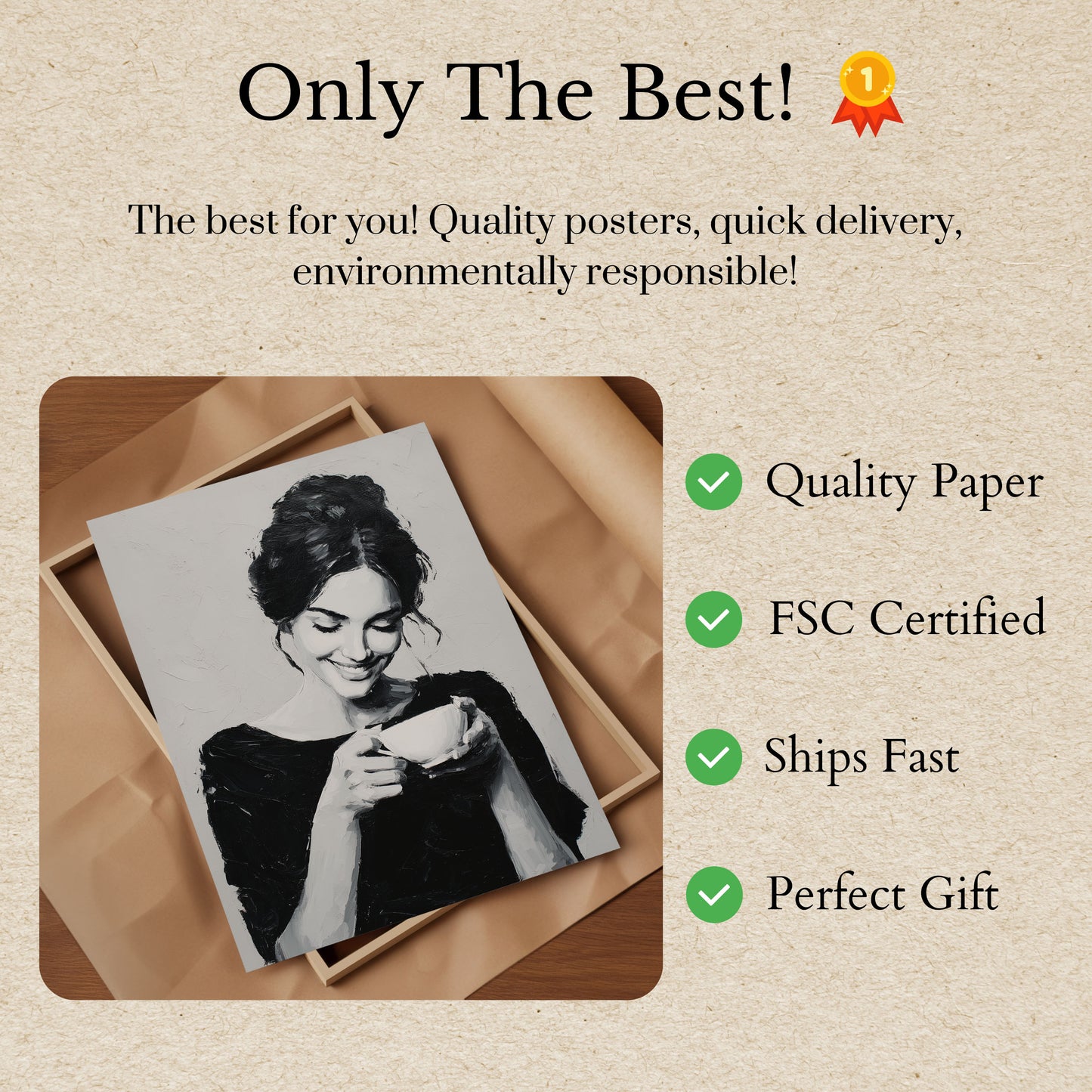 Morning Coffee Bliss Poster