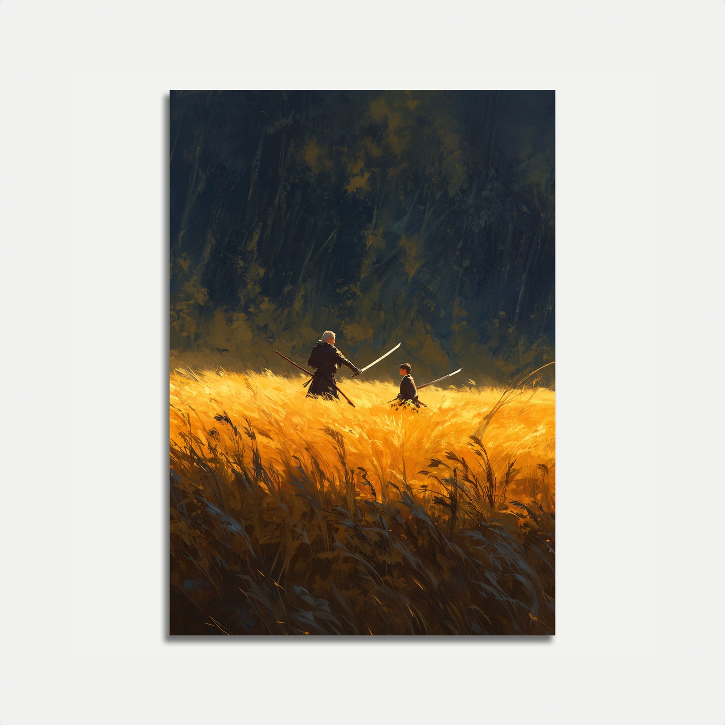 Samurai Felt Meditasjon Plakat