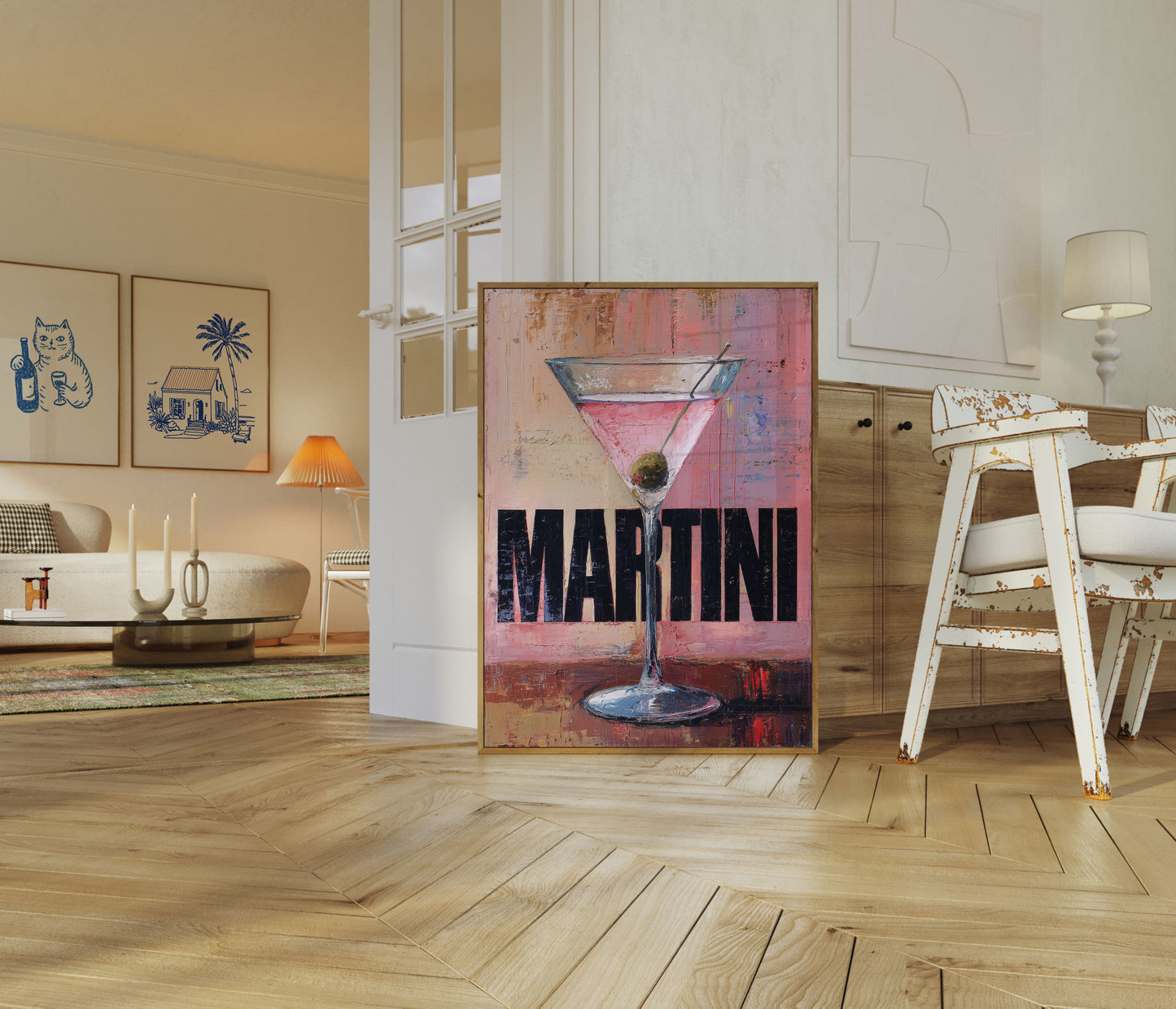 Classic Martini Cocktail Poster