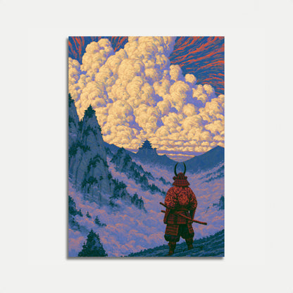 Samurai Warrior Mountain Vista Poster