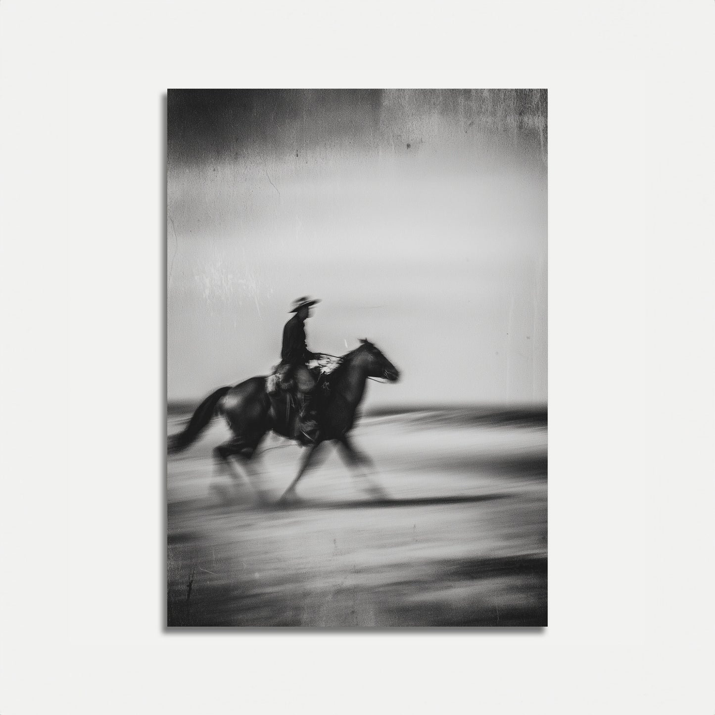 Galloping Cowboy Motion Poster