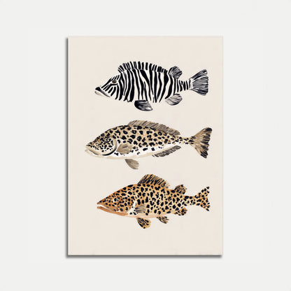Exotic Fish Pattern Poster