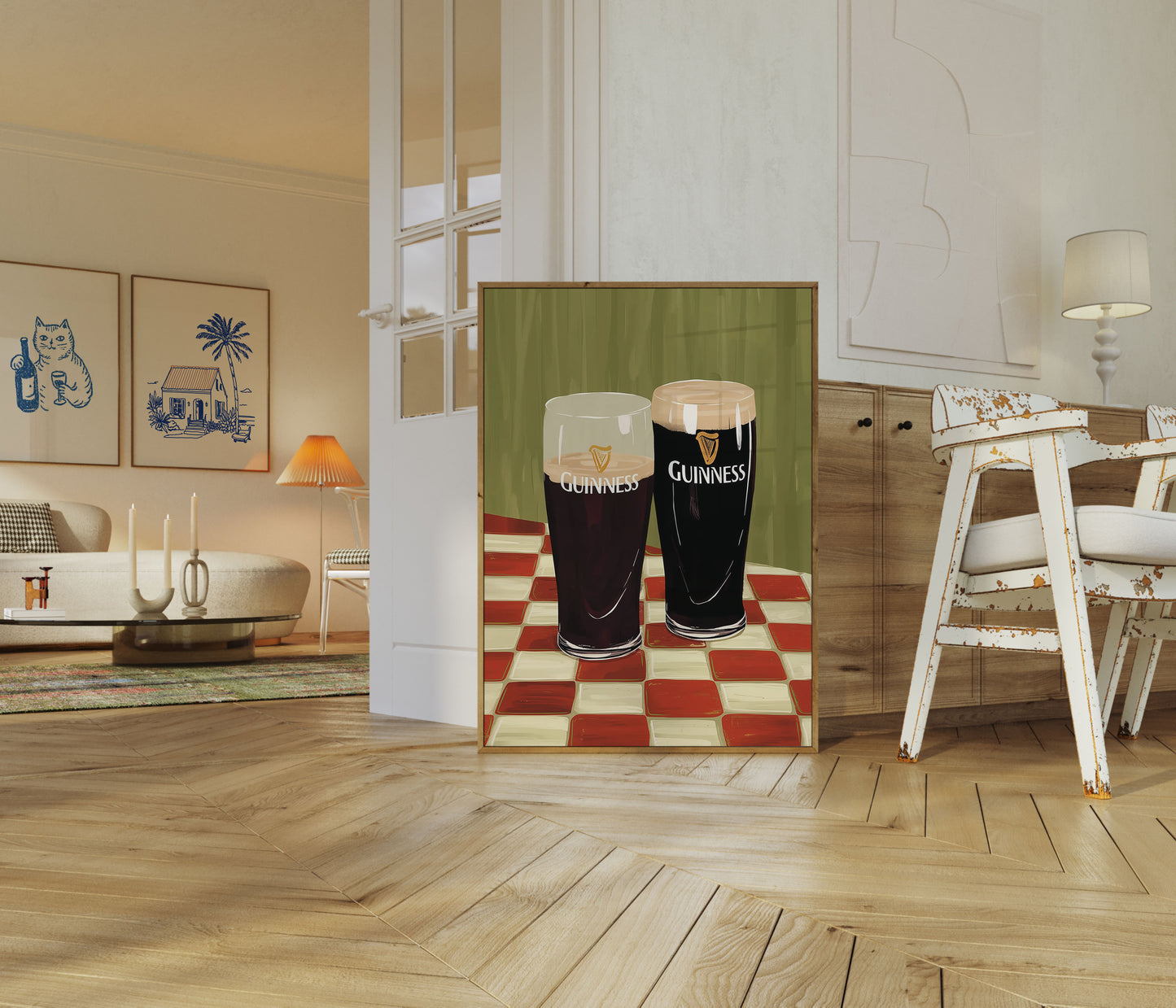 Classic Guinness Pub Art Poster