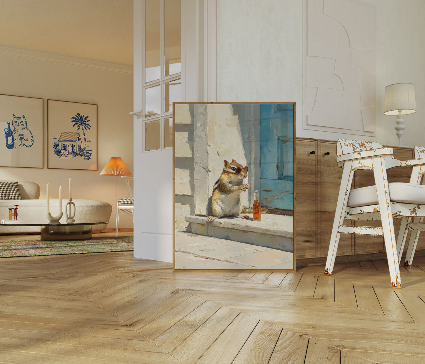 Chillin' Chipmunk Coolness Poster