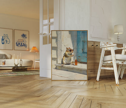 Chillin' Chipmunk Coolness Poster