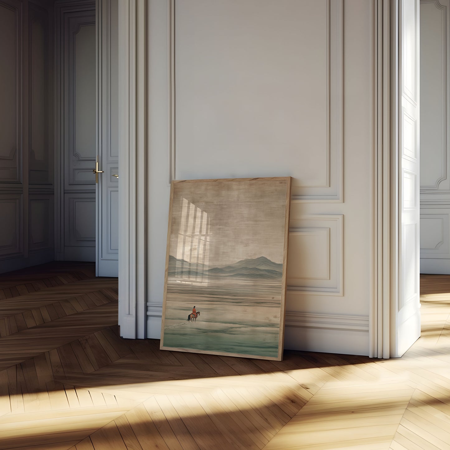 Enslig Rytter Fjellferd Plakat