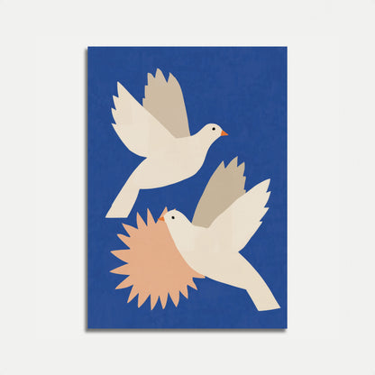 Peace Doves in Flight Poster