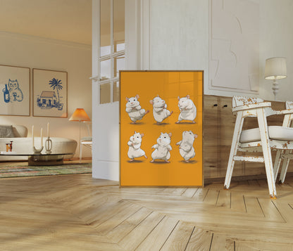 Tanzende Hamster Party Poster