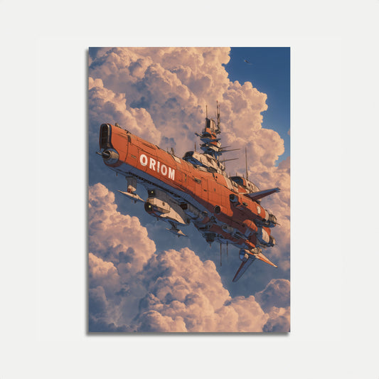 Orion Airship Sci-Fi Poster