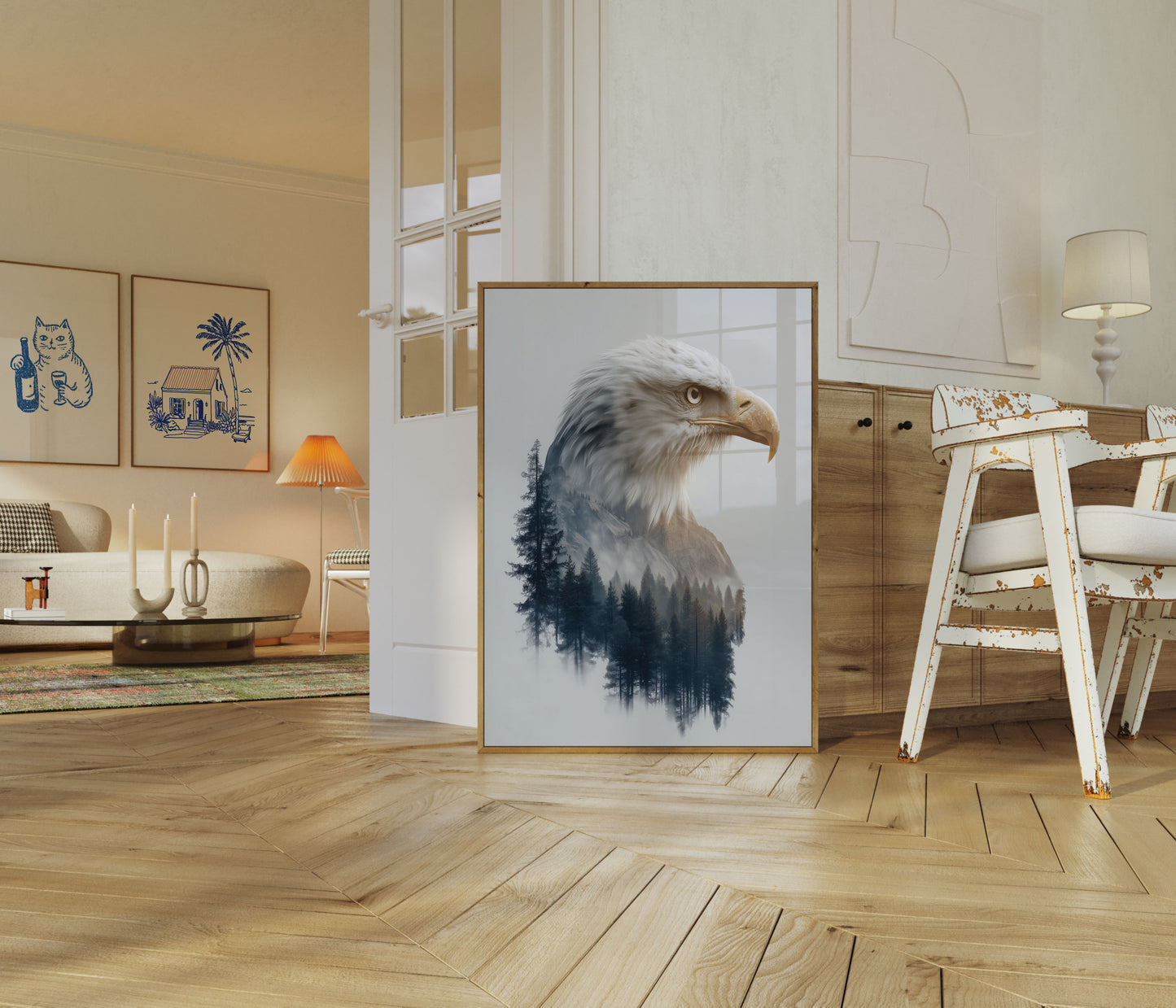 Adelaar Bosbos Geest Poster