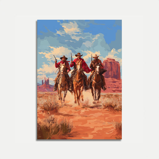 Wild West Riders Poster