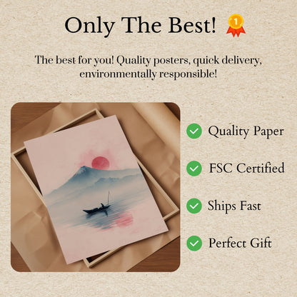 Serene Mount Fuji Sunrise Poster