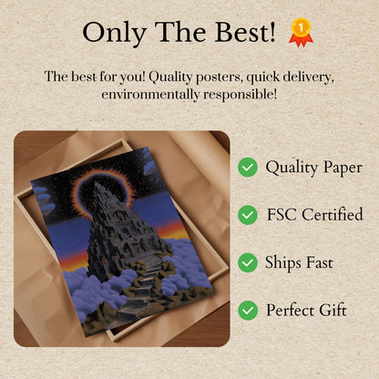 Celestial City in the Stars Poster