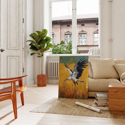 Secretarisvogel in Gouden Velden Poster