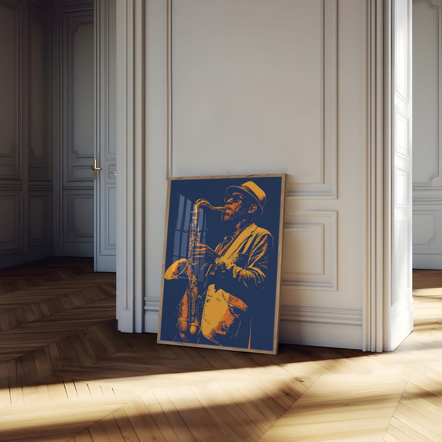 Klassisches Jazz-Saxophonisten-Poster