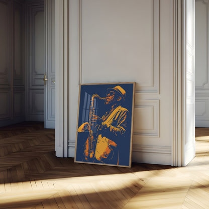 Klassisches Jazz-Saxophonisten-Poster