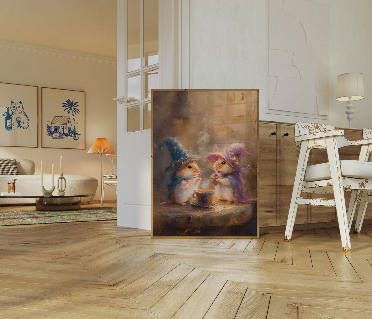 Magische Tovenaar Hamsters Koffie Poster