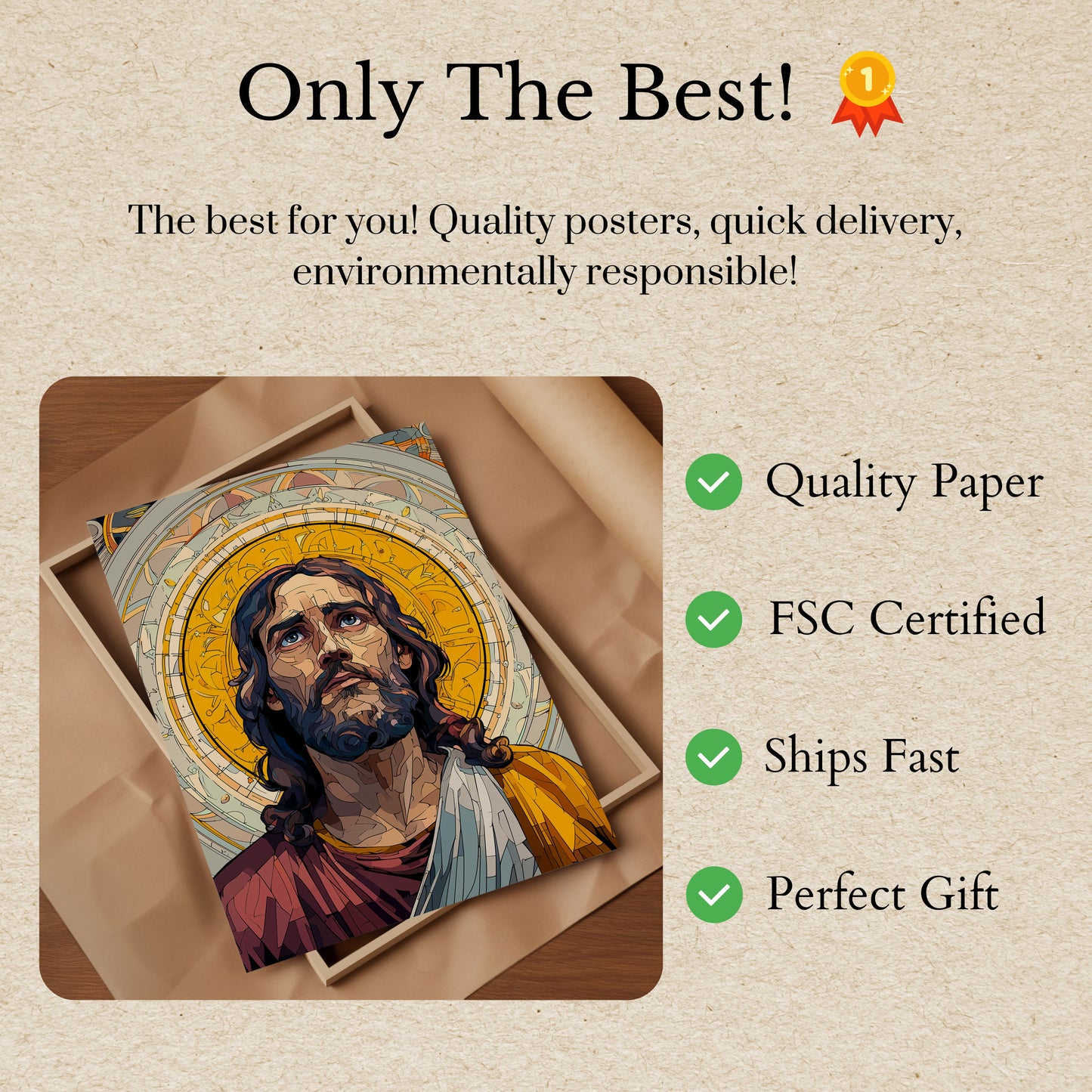 Divine Illumination Religious Poster