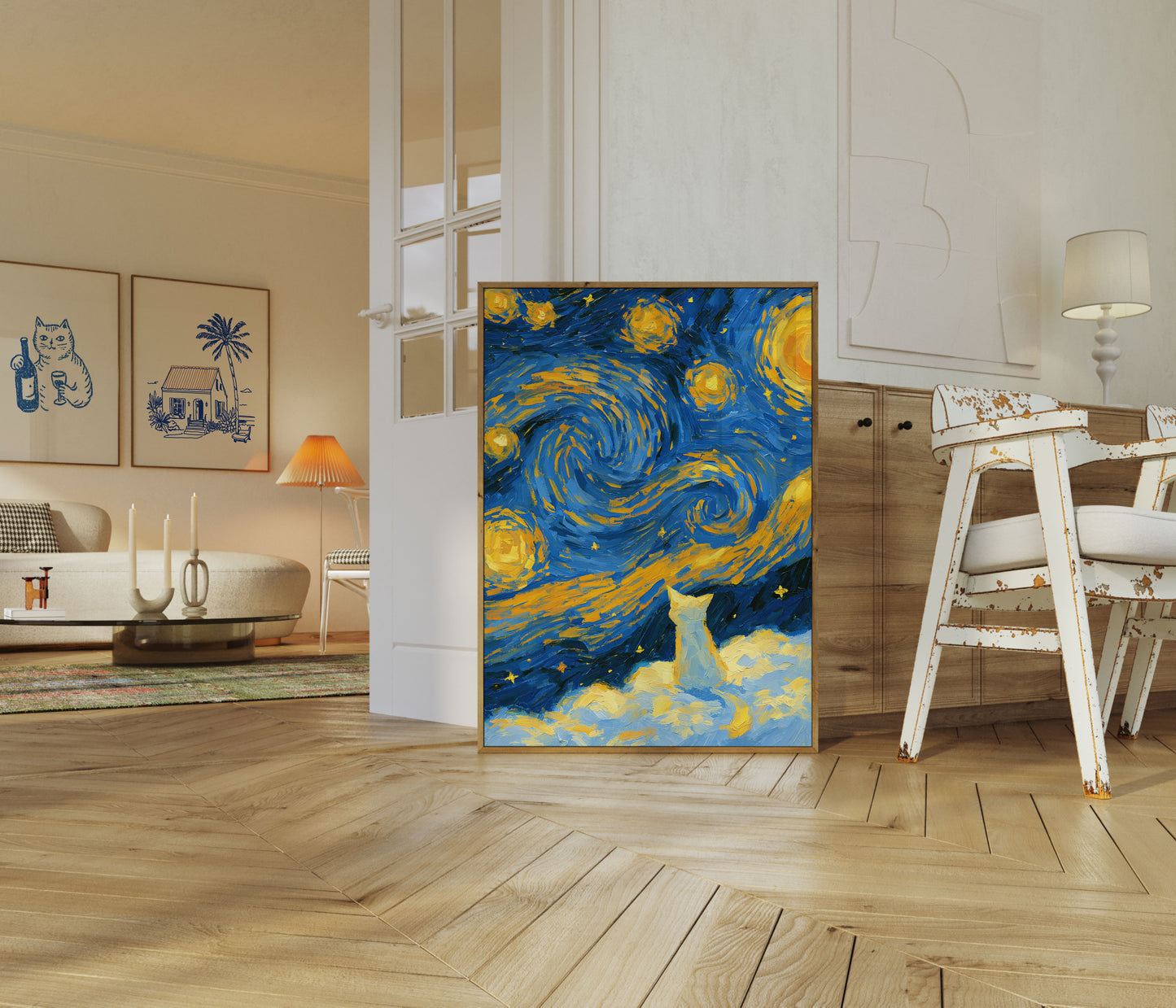 Stjerneklar Nattehimmel Plakat