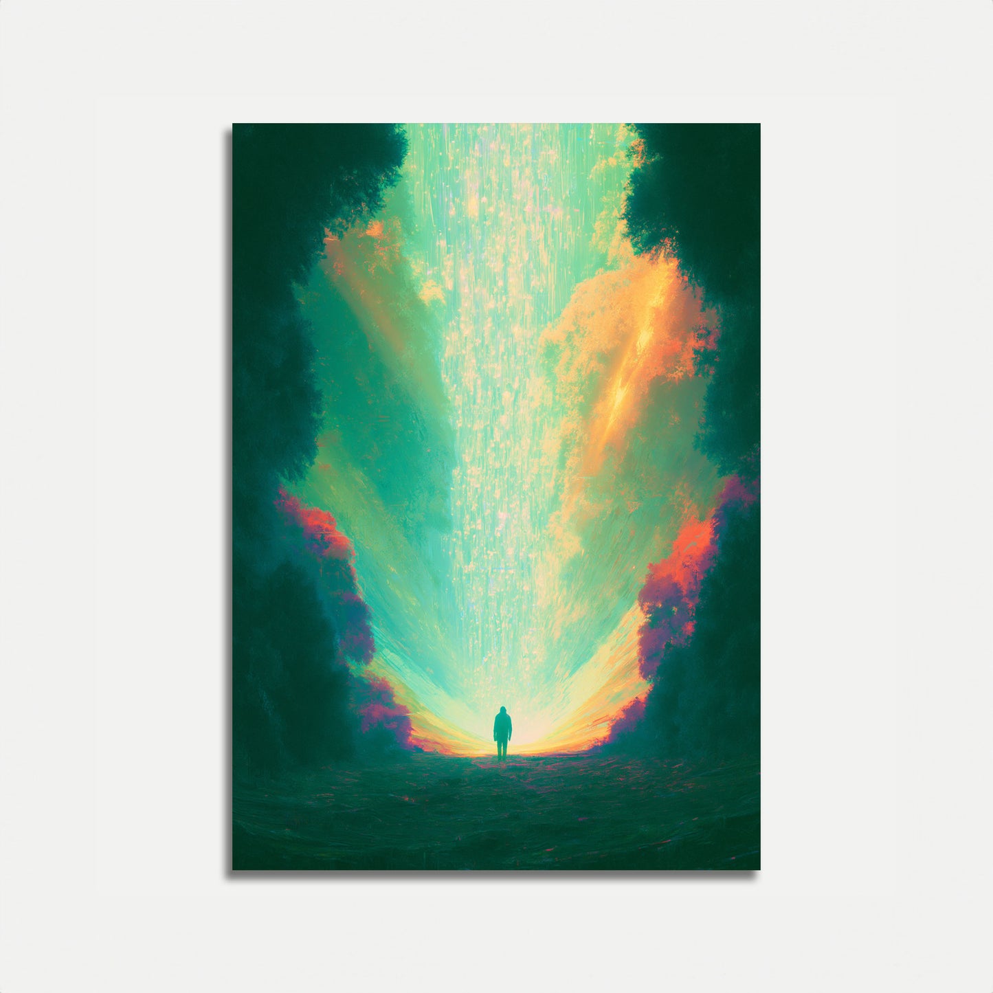 Solitary Journey Through Light Poster