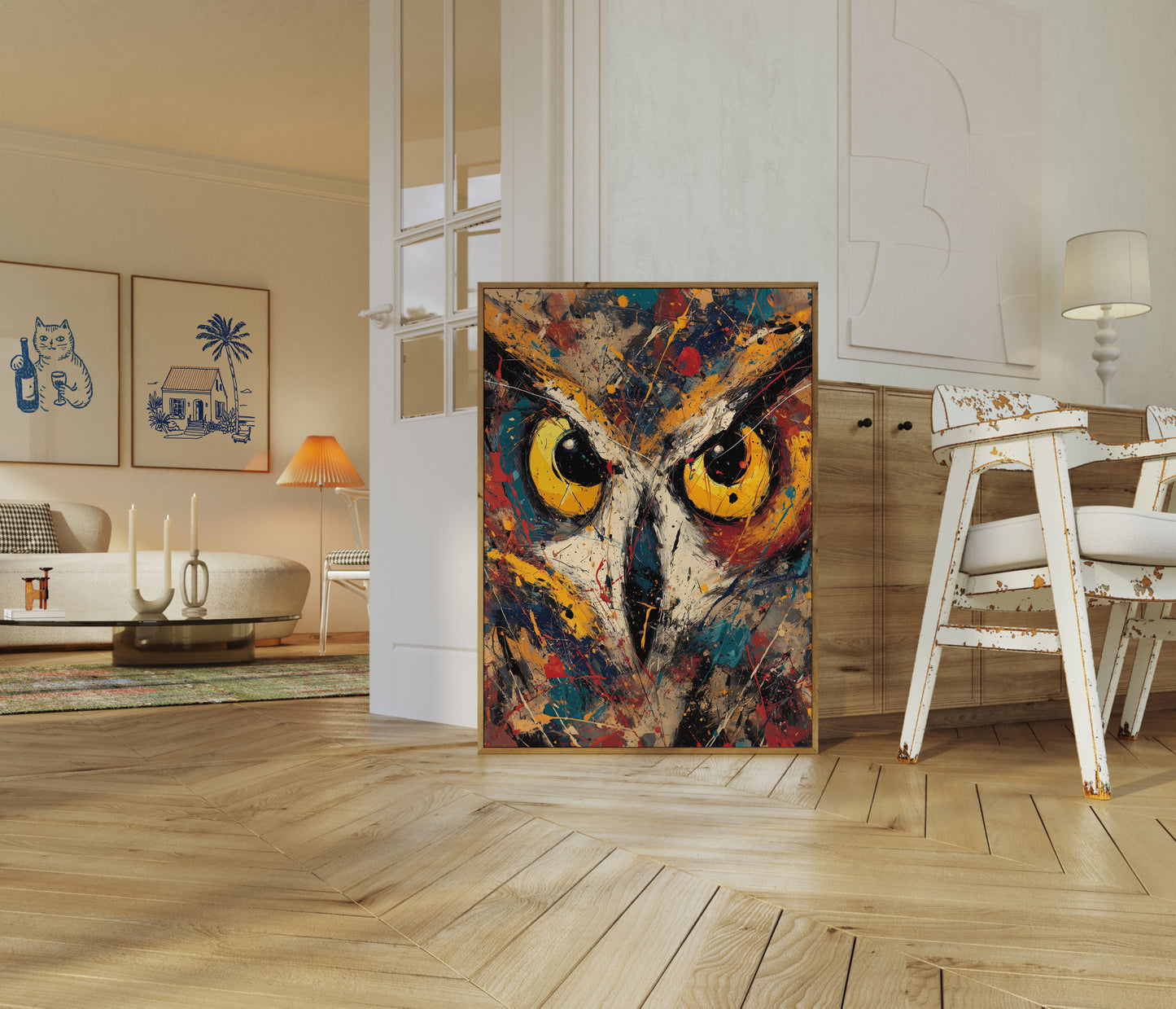 Intense Owl Eyes Poster